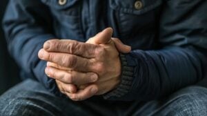 a man with wrist pain
