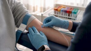 Blood draw for inflammation biomarker testing