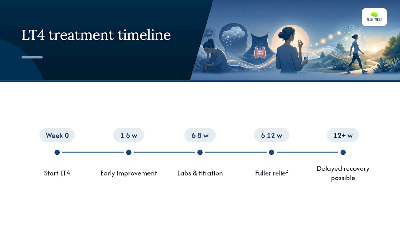Levothyroxine treatment and brain fog improvement timeline