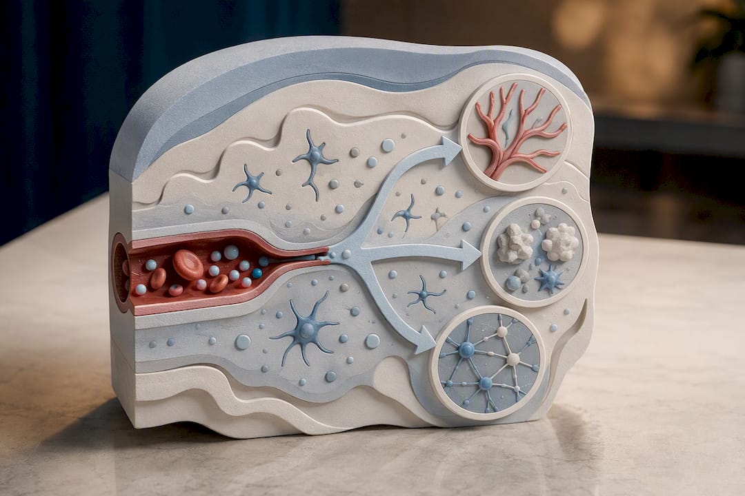 Illustration of HBOT brain mechanisms