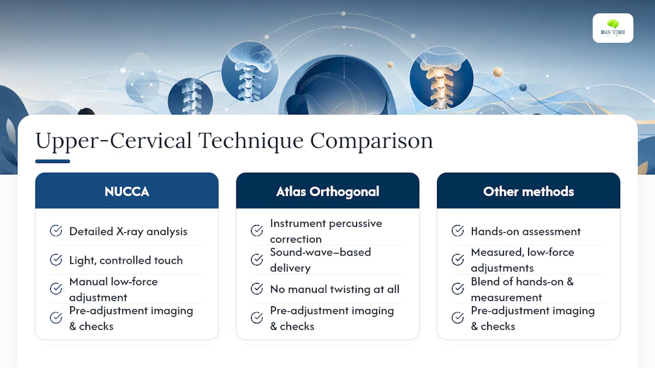 Comparison of three atlas adjustment techniques